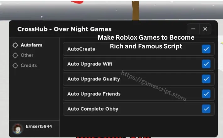 Make Roblox Games to Become Rich and Famous Script